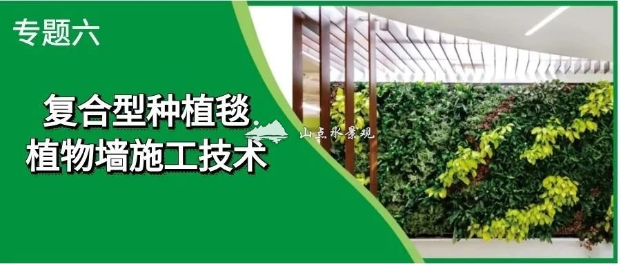 专题六|复合型种植毯植物墙施工技术